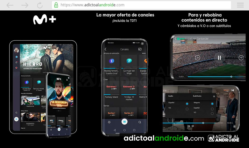 Instala Movistar + para ver fútbol gratis en Android