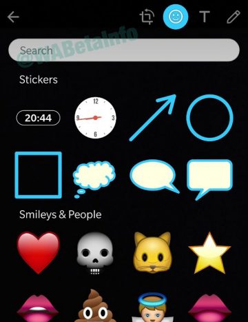 Búsqueda de stickers en WhatsApp
