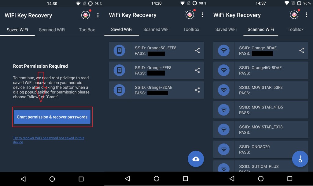 Cómo ver las contraseñas WiFi almacenadas en Android