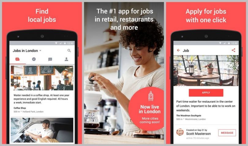 aplicación android para buscar Trabajo